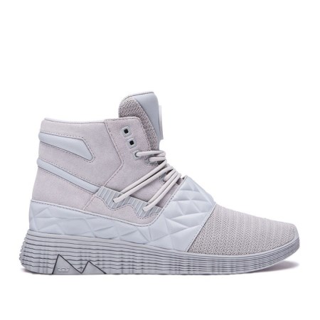 Supra Jagati Womens High Tops Shoes Grey UK 76NUK